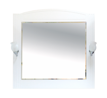 Зеркало Misty Эльбрус - 90 Зеркало белая эмаль П-Эль02090-011