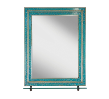 Зеркало Misty Fresko - 75 Зеркало с пол. Краколет зеленый патина Л-Фре03075-0317