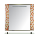 Зеркало Misty Канада - 90 Зеркало бел. с полочкой (кленовый лист) Л-Кан03090-315