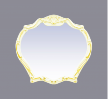 Зеркало Misty Tiffany 100 белое сусальное золото Л-Тиф02100-391