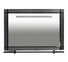 Зеркало Misty Venezia -105 Зеркало с полочкой черное патина Л-Внц03105-023