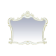 Зеркало Misty Bianco 80 белое сусальное золото Л-Бья02080-391