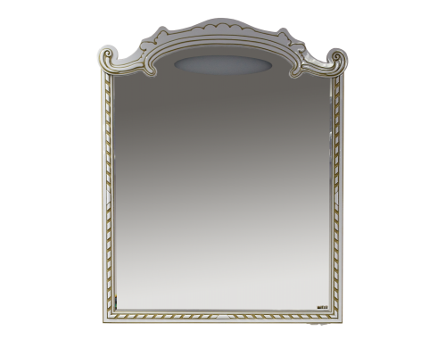 Зеркало Misty Элис -100 Зеркало белая патина/стекло Л-Эли02100-013