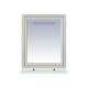 Зеркало Misty Fresko 75 краколет белый патина Л-Фре03075-0117