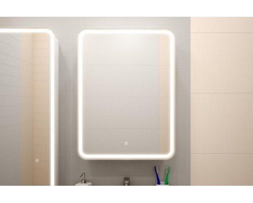 Зеркальный шкаф Misty Элиот - 600х800 правый LED с розеткой МВК018