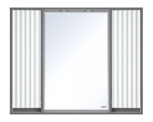 Зеркальный шкаф Brevita Balaton - 100 (комбинированный)