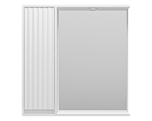 Зеркальный шкаф Brevita Balaton - 80 левый (белый)