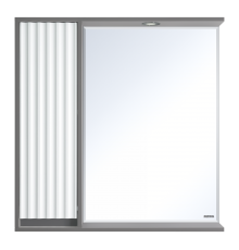 Зеркальный шкаф Brevita Balaton - 80 левый (комбинированный)
