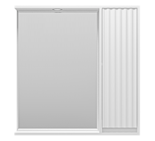 Зеркальный шкаф Brevita Balaton - 80 правый (белый)