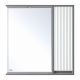 Зеркальный шкаф Brevita Balaton - 80 правый (комбинированный)