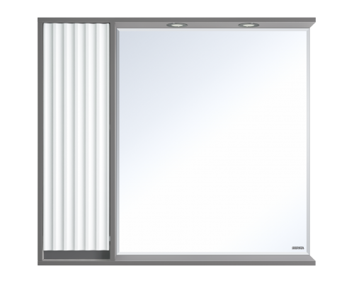 Зеркальный шкаф Brevita Balaton - 90 левый (комбинированный)