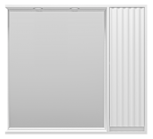 Зеркальный шкаф Brevita Balaton - 90 правый (белый)