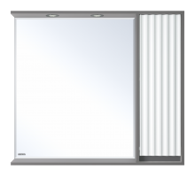 Зеркальный шкаф Brevita Balaton - 90 правый (комбинированный)