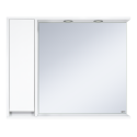 Зеркальный шкаф Misty Алиса - 100 белый левый Э-Али04100-01Л