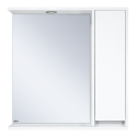 Зеркальный шкаф Misty Алиса - 75 белый правый Э-Али04075-01П
