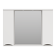 Зеркальный шкаф Misty Атлантик - 100 (белый) П-Атл-4100-010