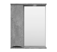 Зеркальный шкаф Misty Атлантик - 60 левый (серый камень) П-Атл-4060-050Л