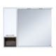 Зеркальный шкаф Misty Фетта - 100 с нишей белый левый П-Фет04100-011Л