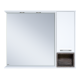 Зеркальный шкаф Misty Фетта - 100 с нишей белый правый П-Фет04100-011П