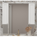 Зеркальный шкаф Misty Латте - 105 белый П-Лат02105-011