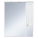 Зеркальный шкаф Misty Латте - 85 белый правый П-Лат02085-012П