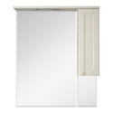 Зеркальный шкаф Misty Латте - 85 бежевый правый П-Лат02085-032П