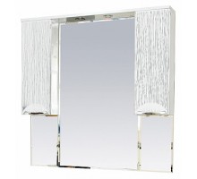 Зеркальный шкаф Misty Лорд -105 зеркало-шкаф (свет) (белая пленка) П-Лрд04105-012Св