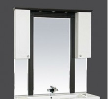Зеркальный шкаф Misty Марсель 120 венге/белый П-Мрс02120-252