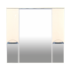 Зеркальный шкаф Misty Орхидея - 105 со светом бежевый П-Жас02105-031Св