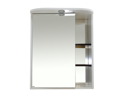 Зеркальный шкаф Misty Венера- 60 Зеркало-шкаф лев. со светом комбинированное П-Внр04060-25СвЛ