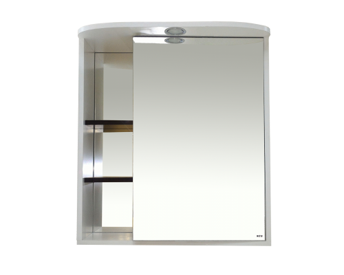 Зеркальный шкаф Misty Венера- 70 Зеркало-шкаф прав. со светом комбинированное П-Внр04070-25СвП