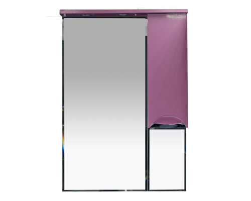 Зеркальный шкаф Misty Жасмин - 65 Зеркало - шкаф R розовый П-Жас02065-122СвП