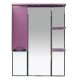 Зеркальный шкаф Misty Жасмин - 75 Зеркало - шкаф лев. (свет) розовая плёнка П-Жас02075-122СвЛ
