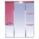 Зеркальный шкаф Misty Жасмин - 85 Зеркало - шкаф лев. (свет) розовая плёнка П-Жас02085-122СвЛ
