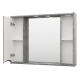Зеркальный шкаф Misty Атлантик - 100 (серый камень) П-Атл-4100-050
