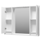 Зеркальный шкаф Brevita Balaton - 100 (белый)
