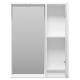 Зеркальный шкаф Brevita Balaton - 65 правый (белый)