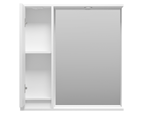 Зеркальный шкаф Brevita Balaton - 80 левый (белый)