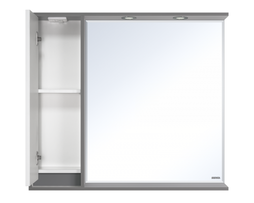 Зеркальный шкаф Brevita Balaton - 90 левый (комбинированный)