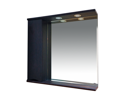 Зеркальный шкаф Misty Элвис - 85 Зеркало-шкаф лев. (свет) венге П-Элв-01085-052Л
