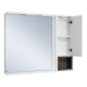 Зеркальный шкаф Misty Фетта - 100 с нишей белый правый П-Фет04100-011П