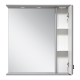 Зеркальный шкаф Misty Лувр - 75 правый (серый) П-Лвр03075-1504П
