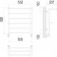 Полотенцесушитель Terminus Анкона П6 500х600