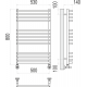 Полотенцесушитель Terminus Берн П13 500х800