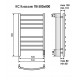Полотенцесушитель Terminus Классик П8 500х800 электро КС 9003 матовый