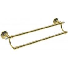 Двойной полотенцедержатель Art&Max Antic Crystal AM-E-2648SJ-Do, 58.5 см, золото