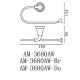 Полотенцедержатель Art&Max Bianchi (Бьянки) AM-3680AW-Br, 25.6 см, бронза