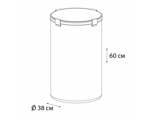 Корзина для белья Fixsen Eco Style бежевый, FX-1031B