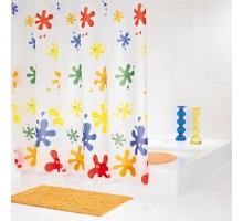Штора для ванной комнаты Ridder Splash 180 x 200 см, белый/желтый, 33820