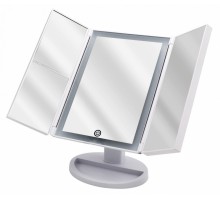 Зеркало косметическое Ridder Vivian M 1x/2x/5x увеличение, с подсветкой, сенсор USB, белый, О3110001